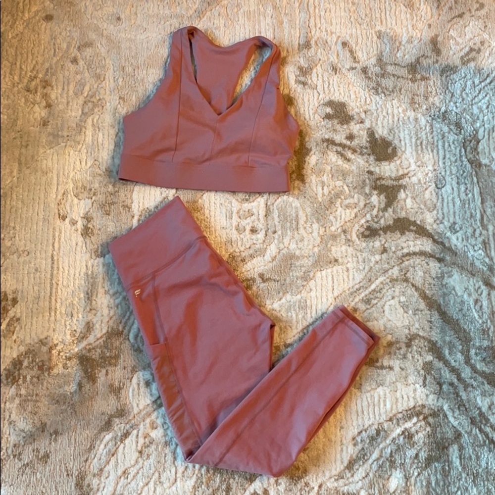 Fabletics Mauve Activewear Set